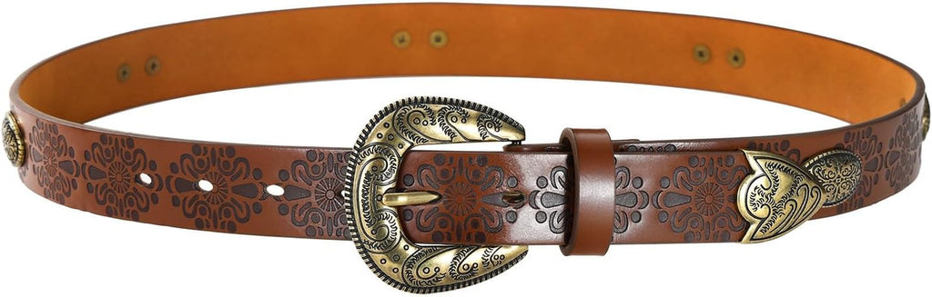 Western Belts for Women, Womens Cowgirl Country Belt for Jeans