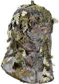 Hunting Camo Mask Full Face Covering, Ghillie Camouflage 3D Leafy Headwear Breathable Adjustable