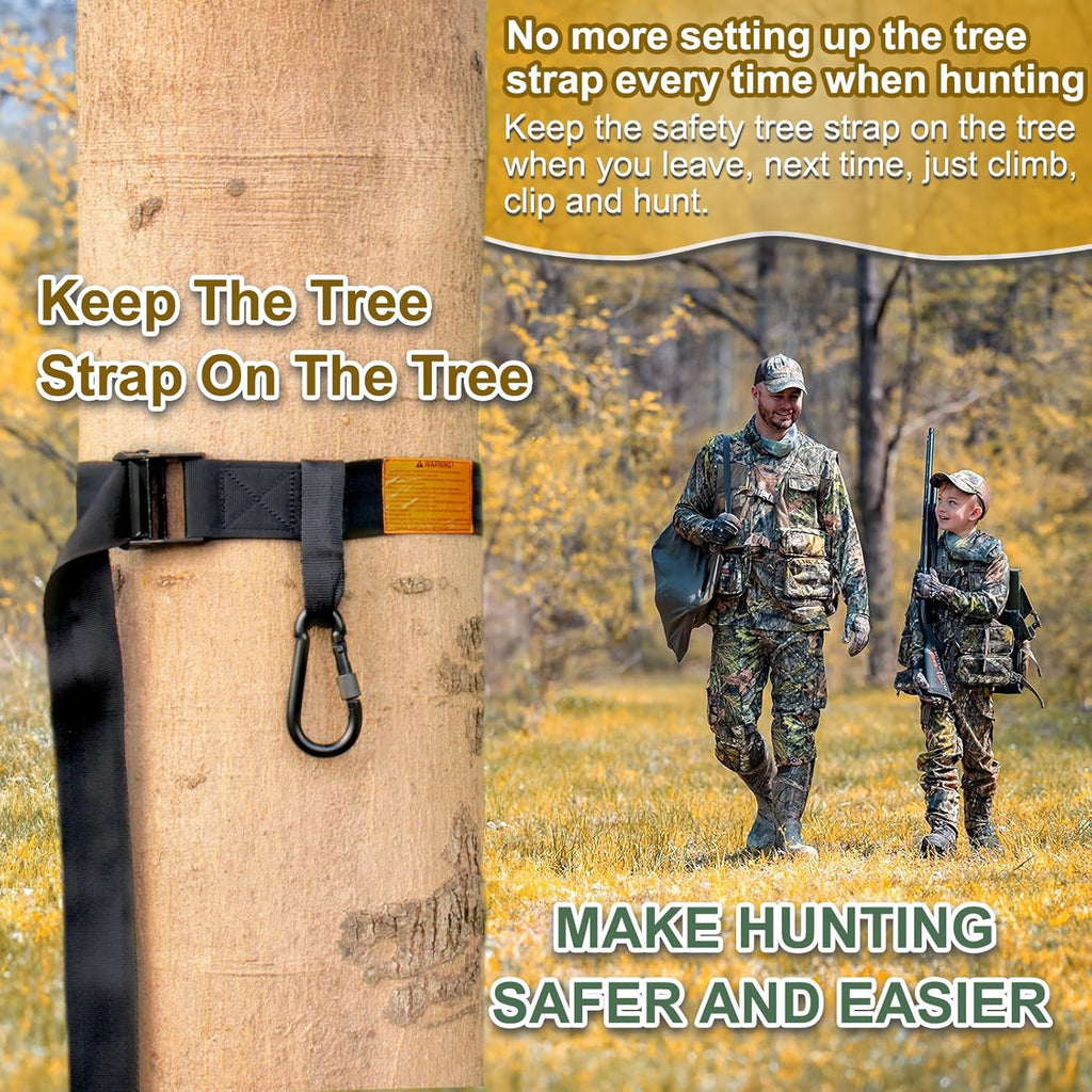 Tree Strap Hunting, Hunting Safety Harness Tree Strap, Tree Stand Safety Strap, Make Hunting Safer and Easier