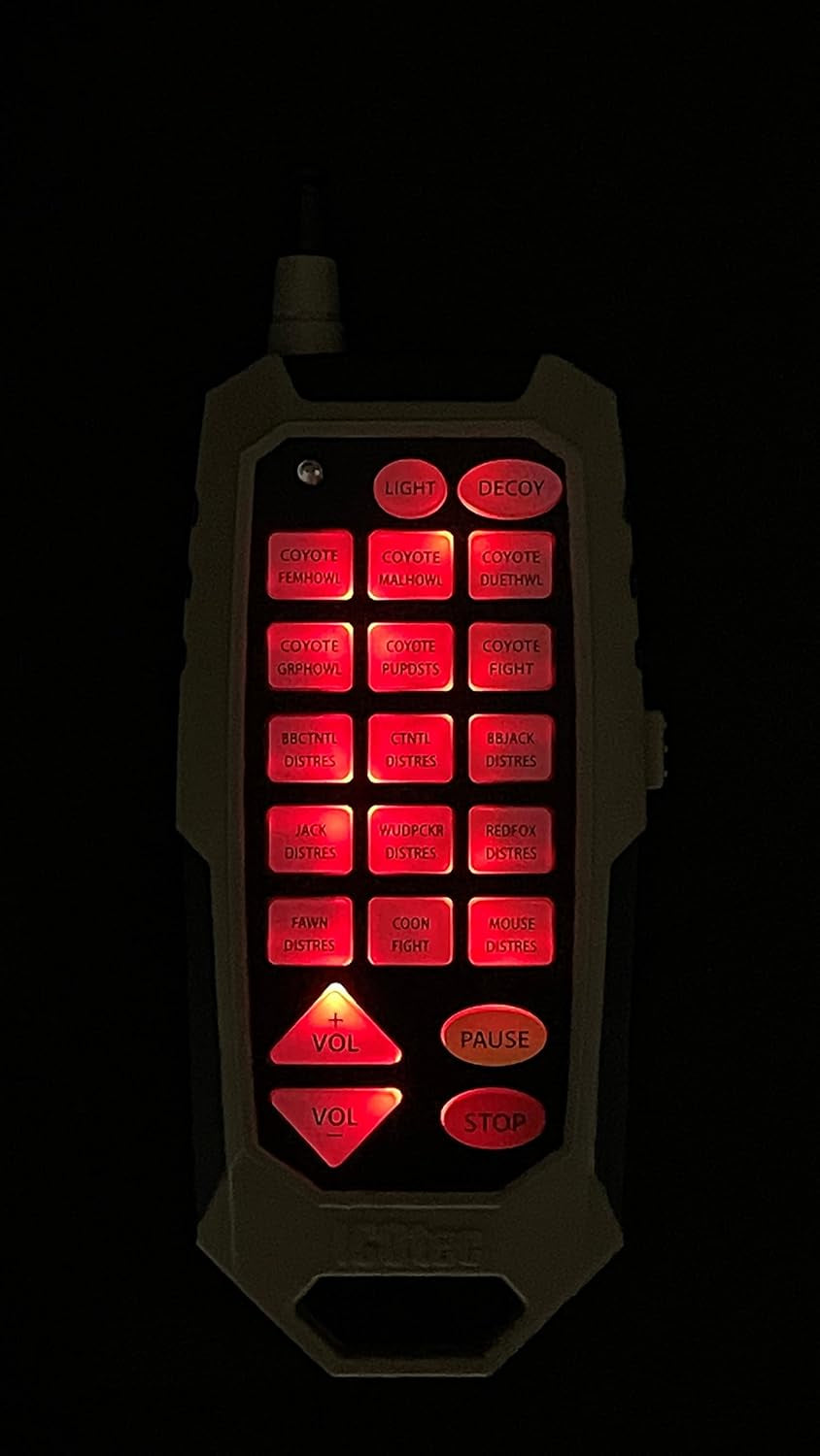 300+ Predator Call - Great for Coyote Hunting, Fox Hunting, and All Predator Hunting. 300-Yard Remote Range.