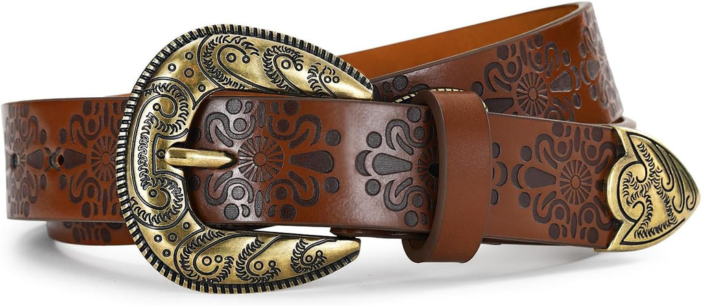 Western Belts for Women, Womens Cowgirl Country Belt for Jeans