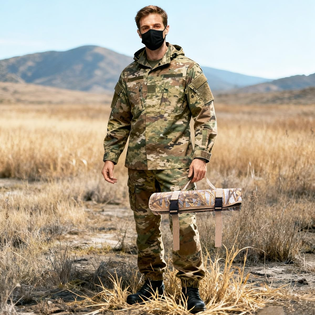 Roll-Up Shooting Mat, Tactical Shooter Mat for Range Rifle Hunting, Non-Slip Durable Shooting Rest Hunting Accessories,Hunting Mats for Shooters
