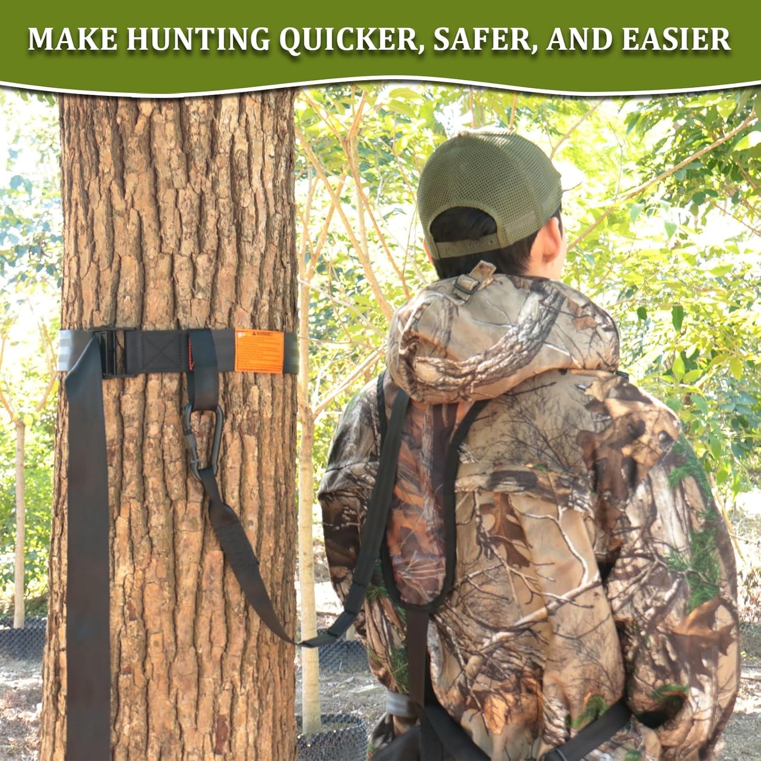Tree Strap Hunting, Hunting Safety Harness Tree Strap, Tree Stand Safety Strap, Make Hunting Safer and Easier