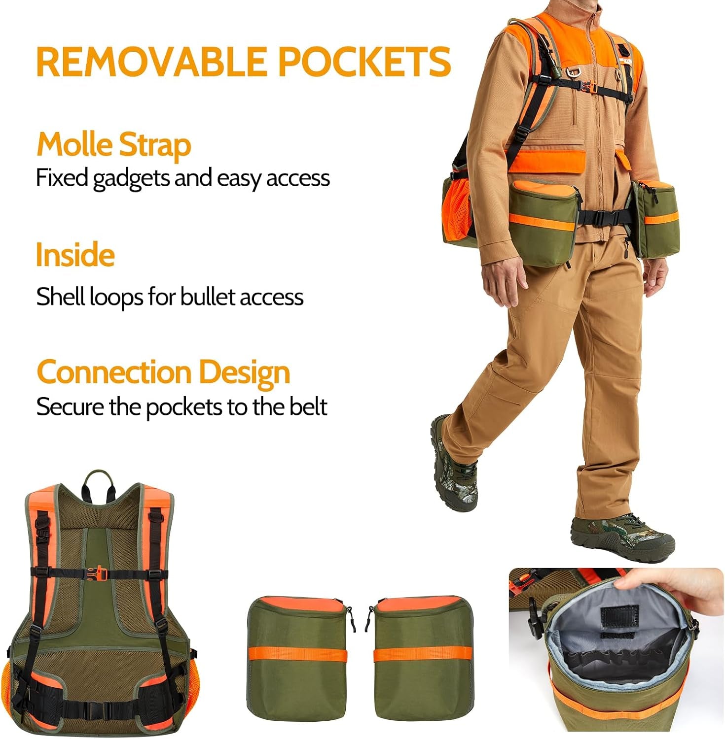 Upland Hunting Vest & Upland Hunting Ammo Pouch