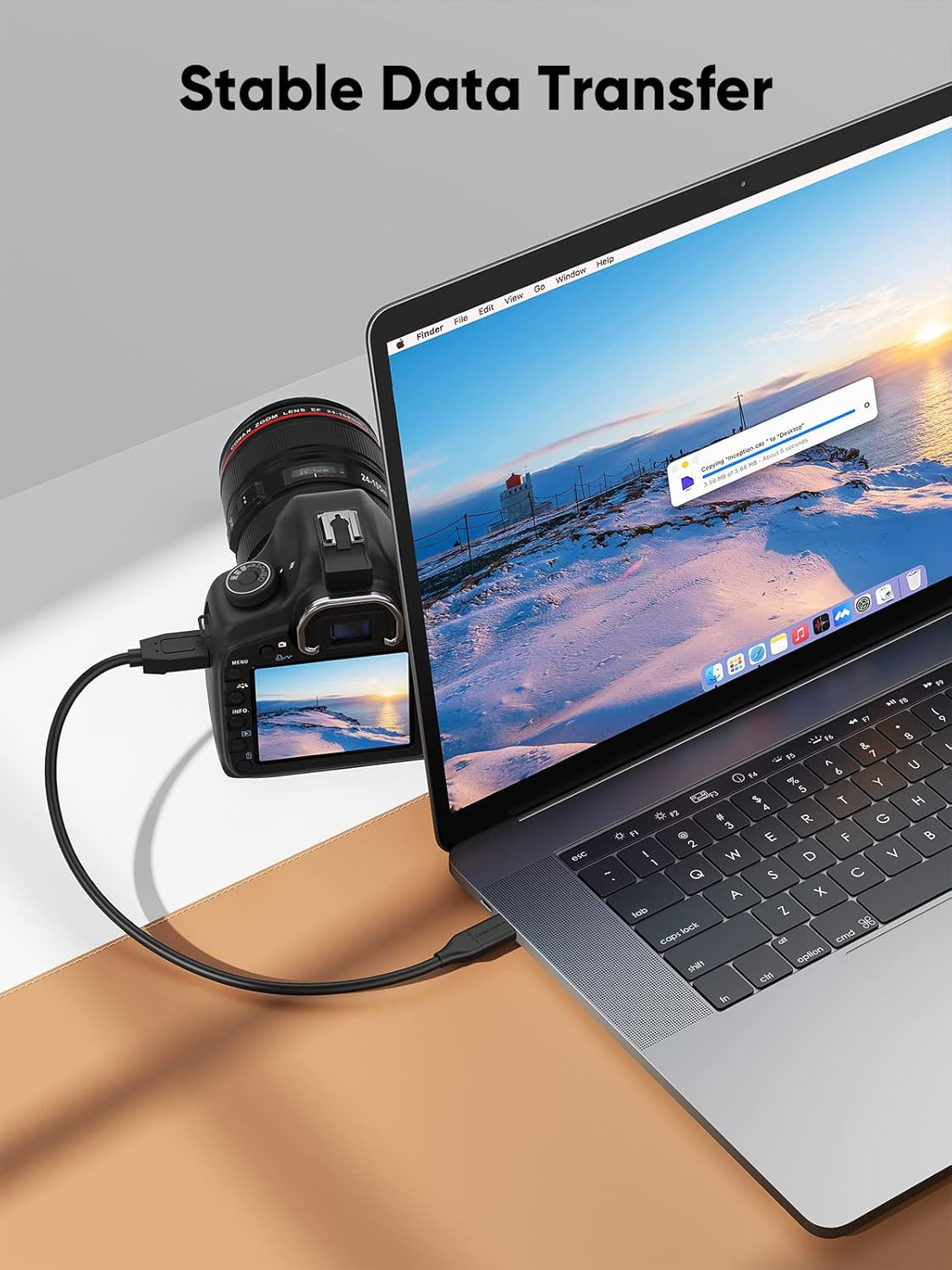 USB C to Micro B Short Cable 1FT, 10G Micro B to USB C External Hard Drive Cable for Iphone 15/16/17,Samsung Galaxy S24,Seagate WD Westgate My Passport,Macbook Pro/Air, Ipad/Tablet,Black