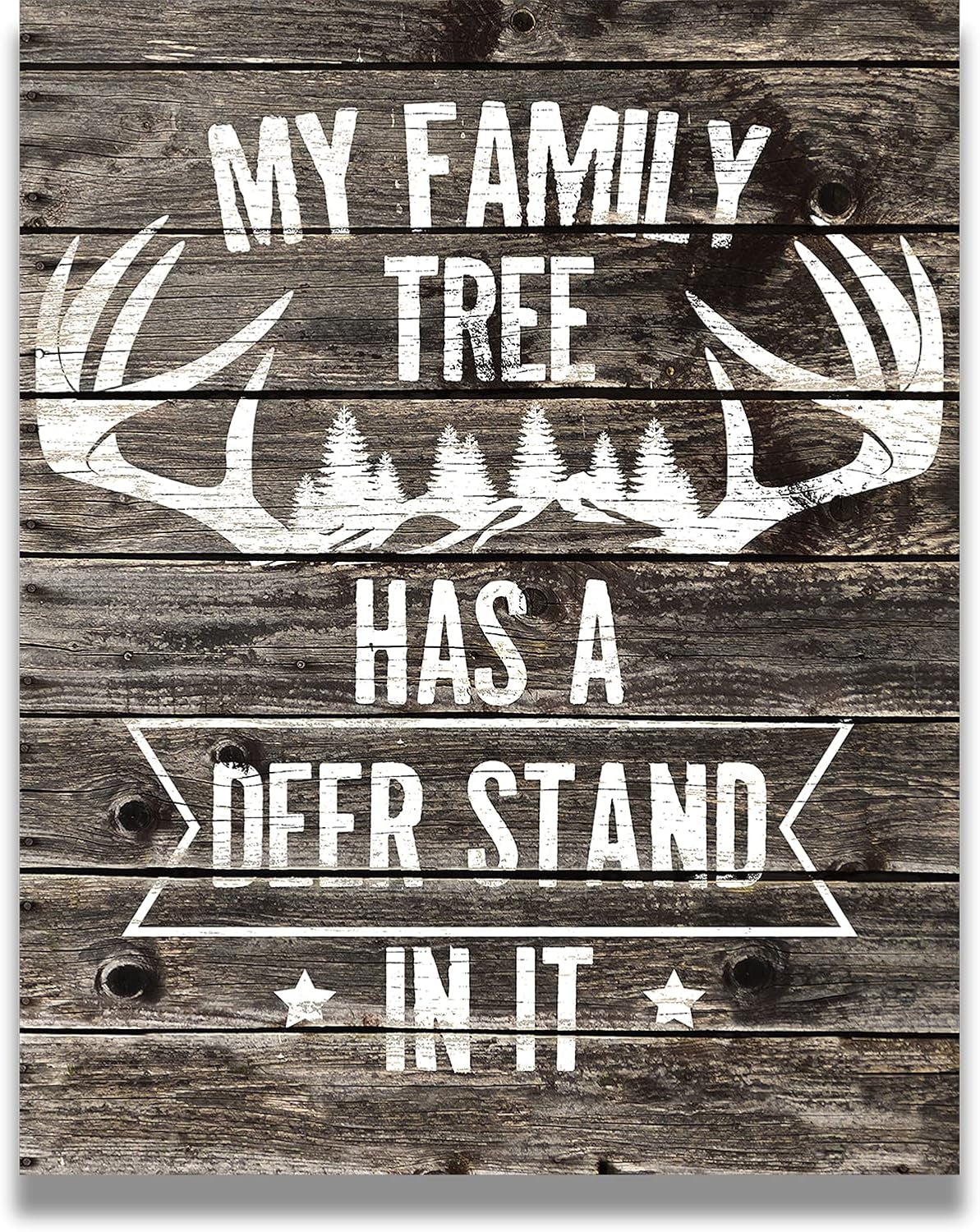 Hunting Decor - Hunting Wall Art Decor - Gifts for Hunters - Outdoorsman Wall Decor - Rustic Hunting Cabin Decor - Farmhouse Hunting Wall Decor - 11X14 Unframed Print