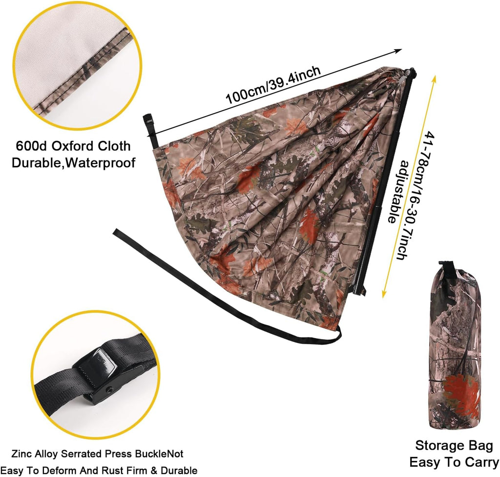 Camo Tree Camping Chair Hunting Hammock Seat Hunting Chair Portable and Light Weight Camping Stool on Tree