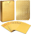 Gold Waterproof Playing Cards - Poker Deck for Parties and Games