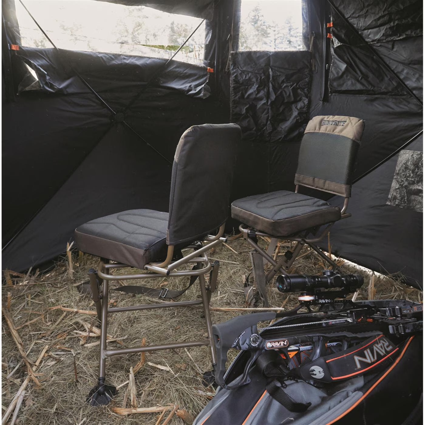 Swivel Hunting Chair, Brown