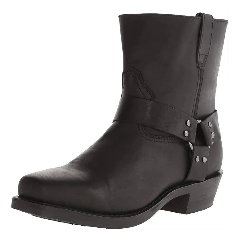 Men’S Western Leather Boots Stylish Durable Comfortable Everyday Adventure Wear