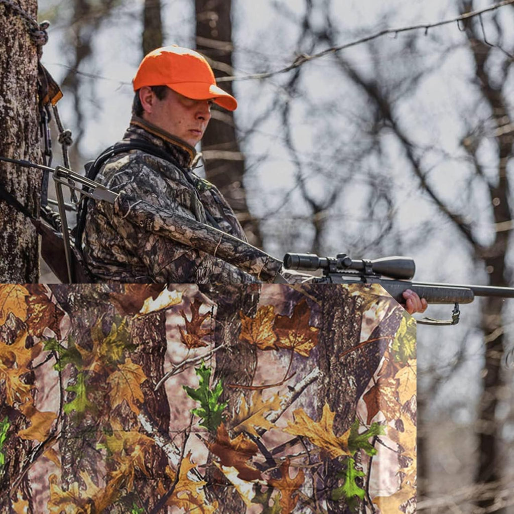 Hunting Tree Stand Blinds-Treestand Camo Blind Cover- Hunting Camouflage Ground Blinds with Zipper for Hunting Deer, Turkey (Frames Not Included)