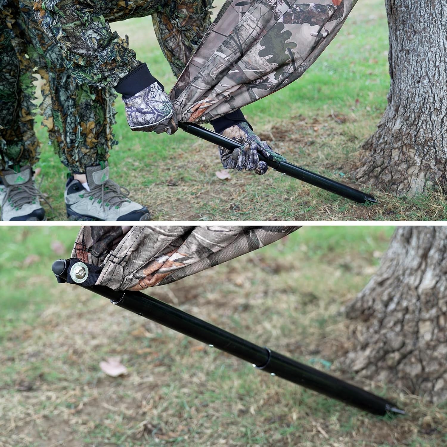 Camo Tree Camping Chair Hunting Hammock Seat Hunting Chair Portable and Light Weight Camping Stool on Tree