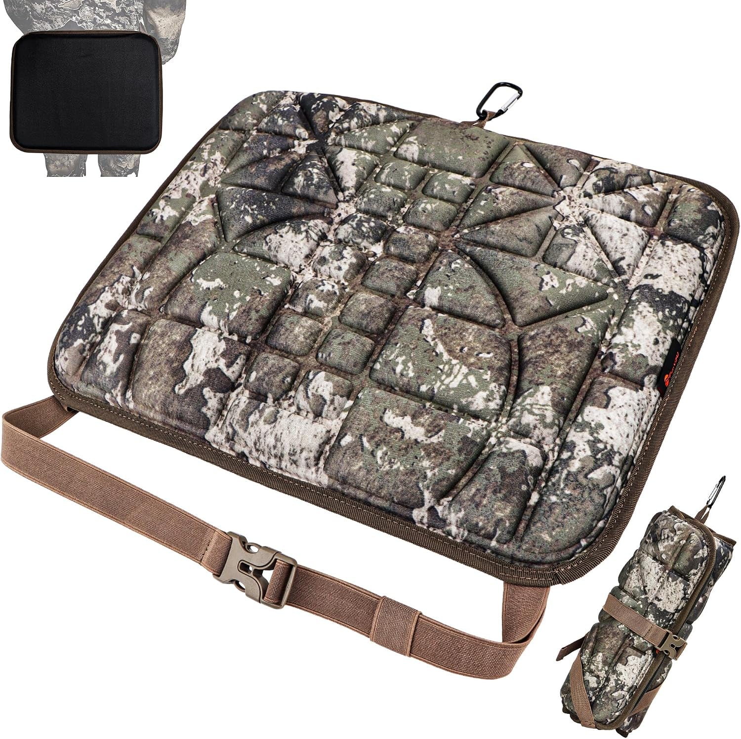 Hunting Seat Cushion - Silent Memory Foam Hunting Cushion for Saddle Platform, Lightweight Seat Pad for Outdoor Hunting Accessories