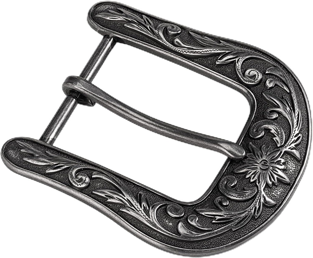Western Belt Buckle - 1.5" Retro Cowboy Replacement Belt Buckle for Men & Women