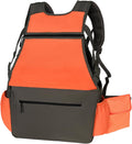 Upland Hunting Vest Backpack Adjustable Upland Bird Game Vest for Men Orange Hunting Vest for Outdoor Pheasant Hunting