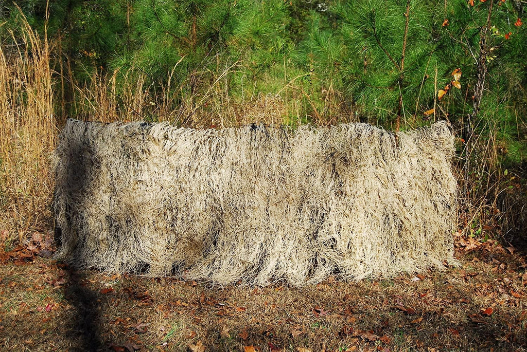 Ghillie Turkey Blind Cover - Hunting Accessories - Camouflage Netting - Deer Hunting Accessories Outdoor Blinds - Camo Netting - Deer Hunting Blind Cover - Bow Hunting Accessories (Desert Camo)