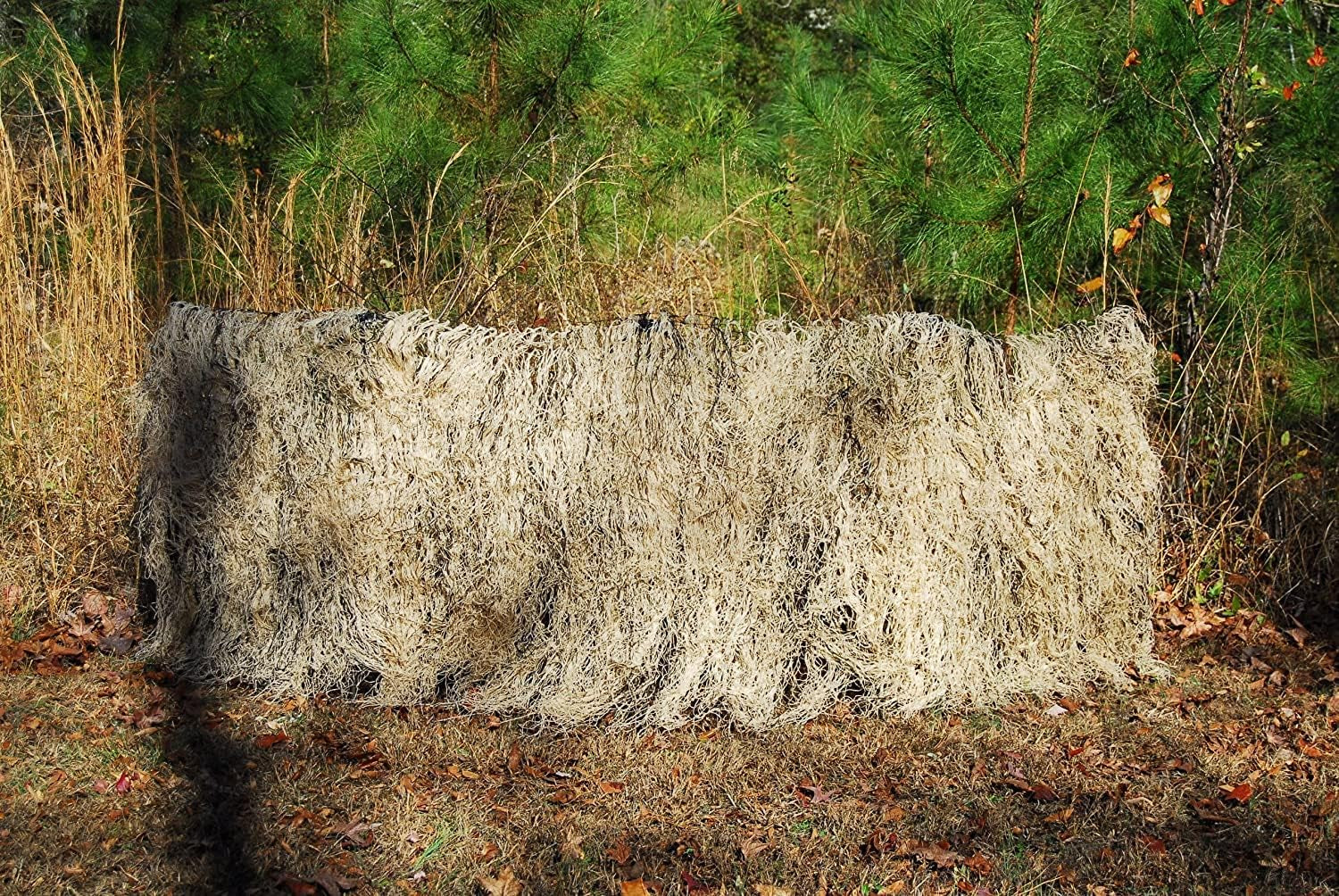 Ghillie Turkey Blind Cover - Hunting Accessories - Camouflage Netting - Deer Hunting Accessories Outdoor Blinds - Camo Netting - Deer Hunting Blind Cover - Bow Hunting Accessories (Desert Camo)