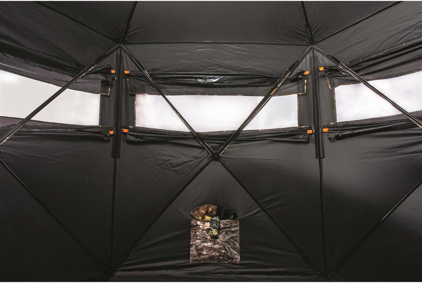 Educator Large Hunting Ground Blind, See-Through, 360 View, 3-4 Person Tent, Turkey, Duck, Deer Hunting Gear Equipment Accessories