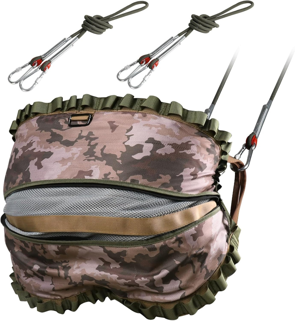 Hunting Saddle,Hammock Saddle Hunting,Comfortable Saddle Hunting System,Hammock Hunting Saddle,Lightweight Padded Seat Includes Adjustable Bridge, Essential Tree Stand Accessories