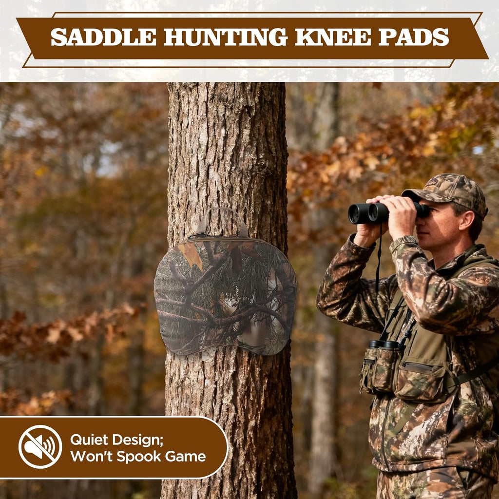 Saddle Hunting Knee Pads,Portable Hunting Seat Cushion,Tree Saddle Hunting Seat Pad Accessories Kit,Lightweight Outdoor Cushion for Hunting,Camping,Stadium,Fishing