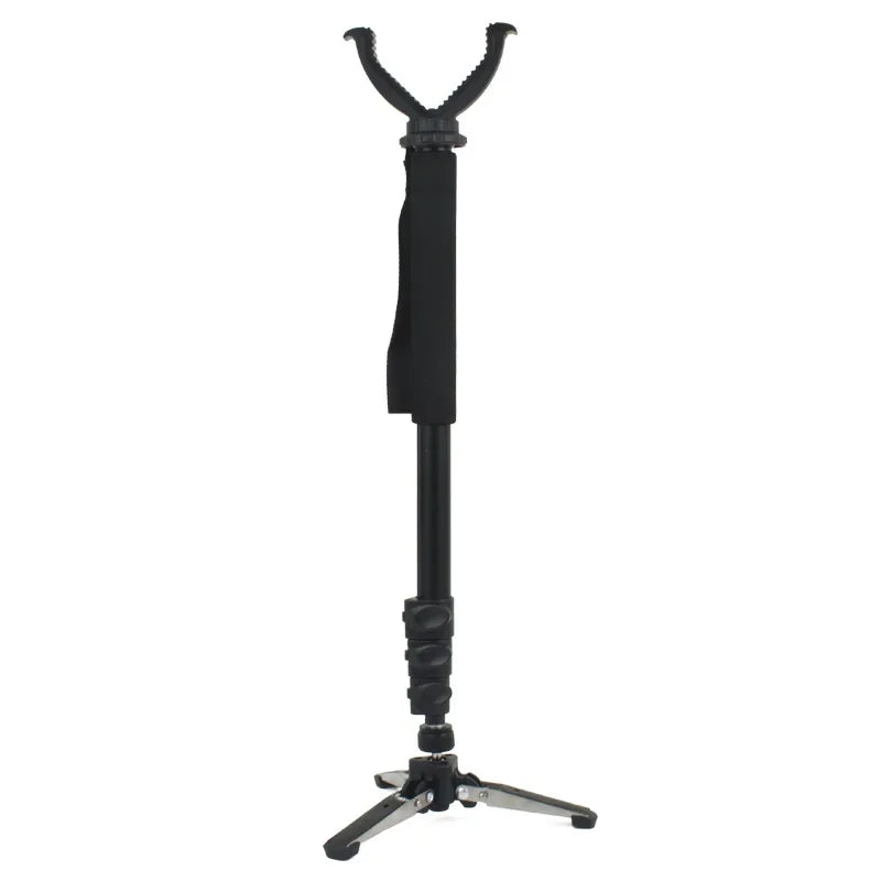 Outdoor Hunting Tripod Durable Adjustable Height Hunting Stand Aluminum V-Yoke Shooting Rack Multifunctio Hunting Safe Accessory