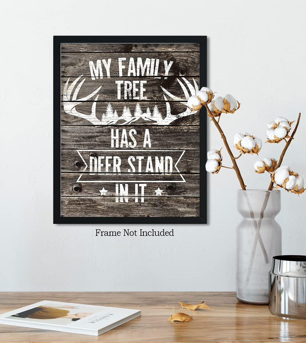 Hunting Decor - Hunting Wall Art Decor - Gifts for Hunters - Outdoorsman Wall Decor - Rustic Hunting Cabin Decor - Farmhouse Hunting Wall Decor - 11X14 Unframed Print