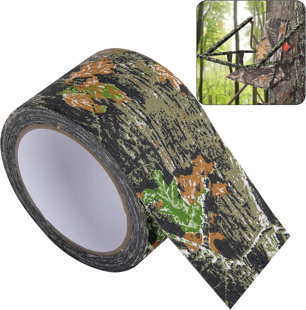 10.9 Yard Camo Stealth Silencing Tape- Hunting Camouflage Silencing Tape Wrap- Hunting Strong Adhesive Tape Bandage for Outdoor Hunting Camping Gear