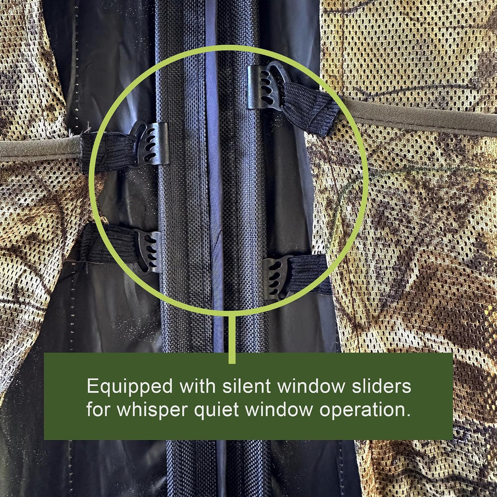 See Trough Pop up Hunting Blind, See Thru Ground Blind - Essential Hunting Tent for Deer, Portable and Easy Setup, Ideal Hunting Essentials, Durable and Concealed Ground Blind