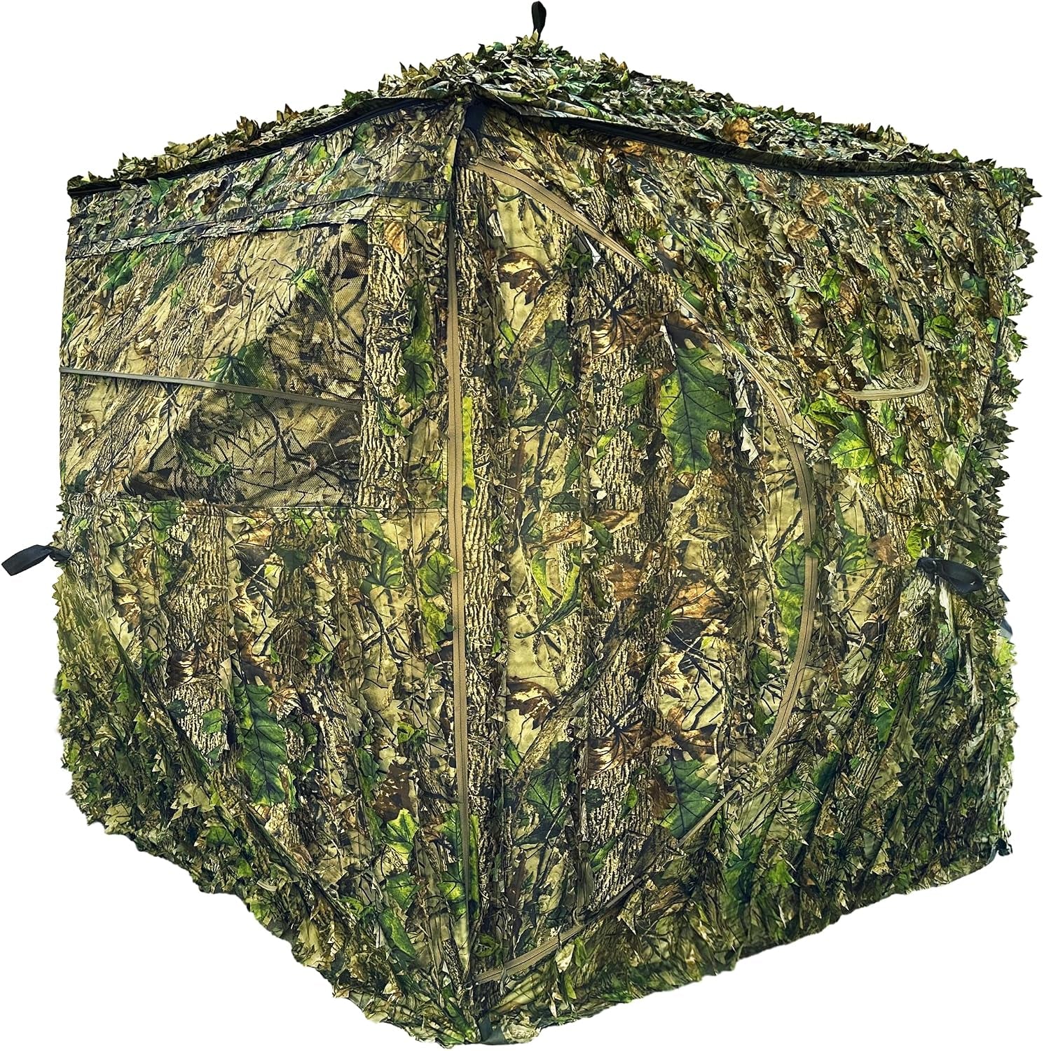 See Trough Pop up Hunting Blind, See Thru Ground Blind - Essential Hunting Tent for Deer, Portable and Easy Setup, Ideal Hunting Essentials, Durable and Concealed Ground Blind
