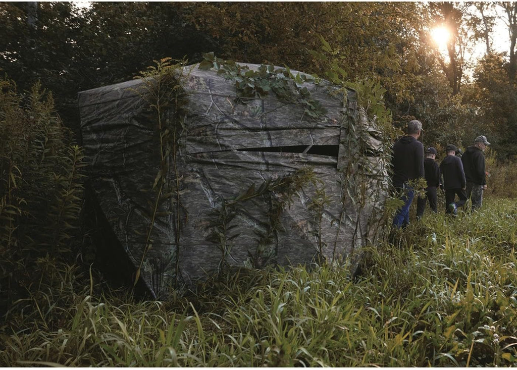 Educator Large Hunting Ground Blind, See-Through, 360 View, 3-4 Person Tent, Turkey, Duck, Deer Hunting Gear Equipment Accessories