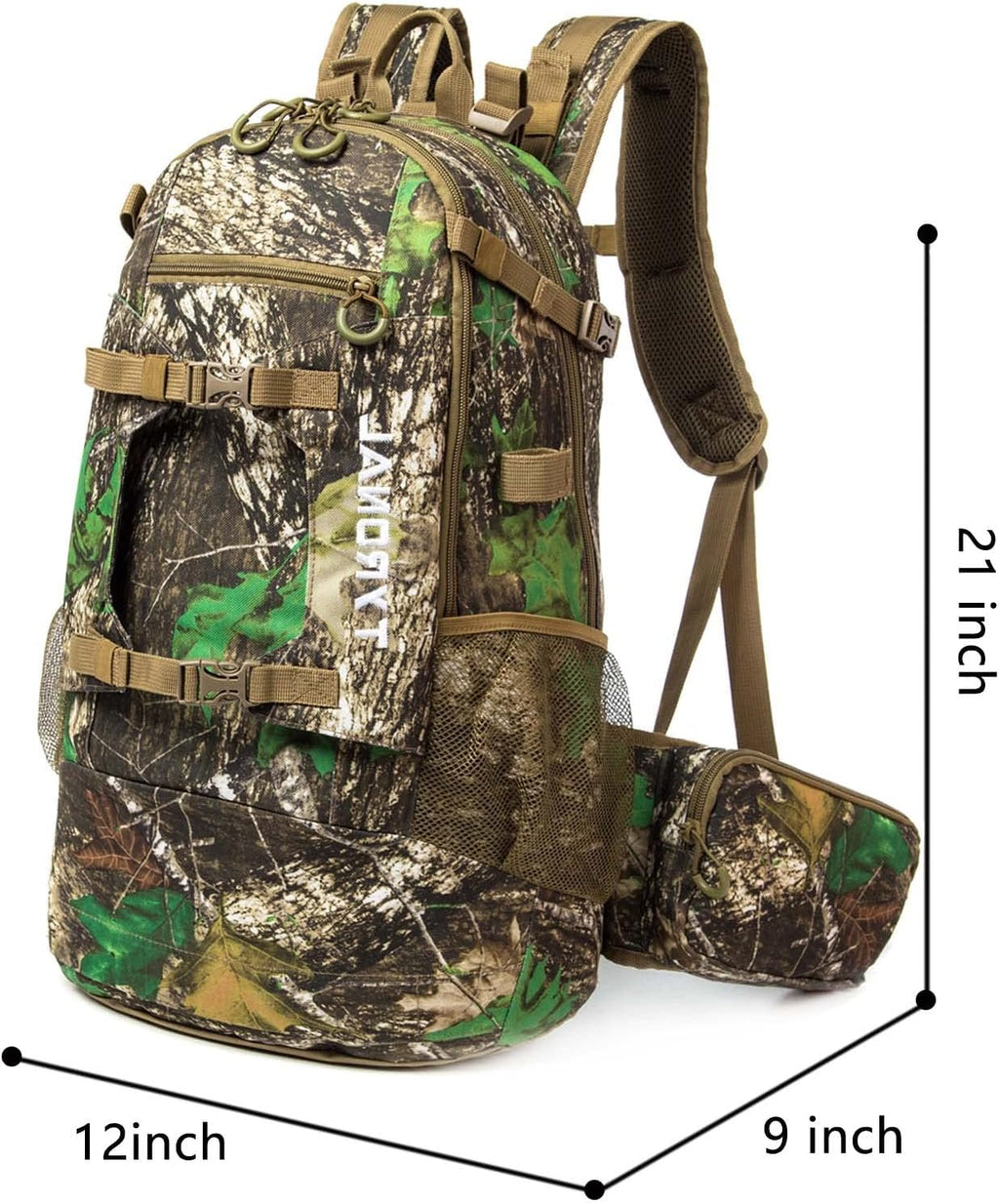 Hunting Backpack Outdoor Gear Hunting Pack with Bow and Rifle Carry System for Hunting. (Camo-Khaki)