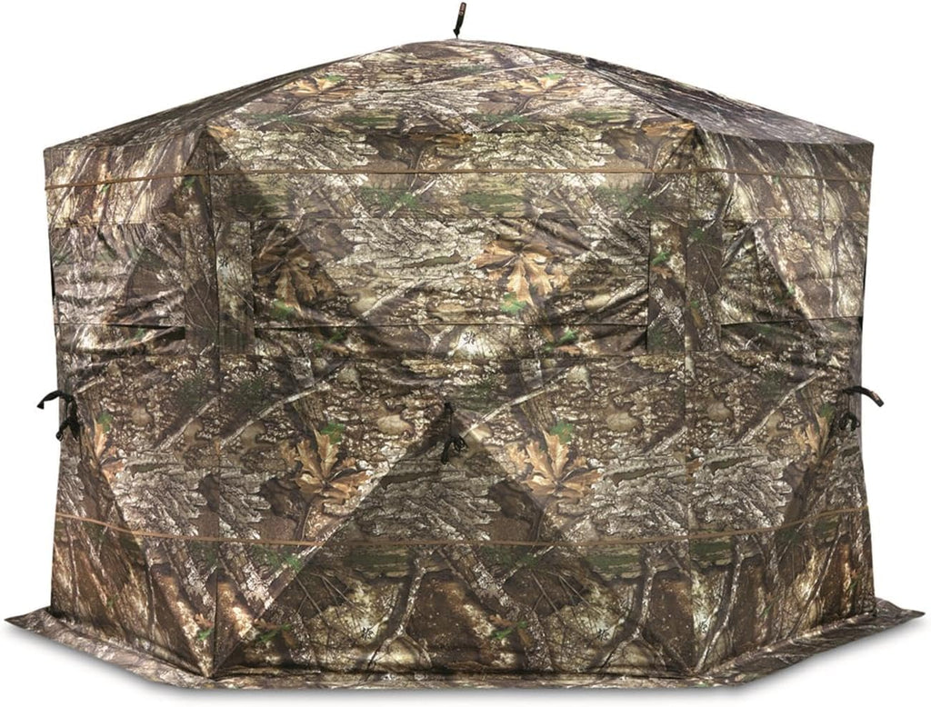Educator Large Hunting Ground Blind, See-Through, 360 View, 3-4 Person Tent, Turkey, Duck, Deer Hunting Gear Equipment Accessories