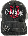 Women'S Cowgirl Distressed Baseball Hat