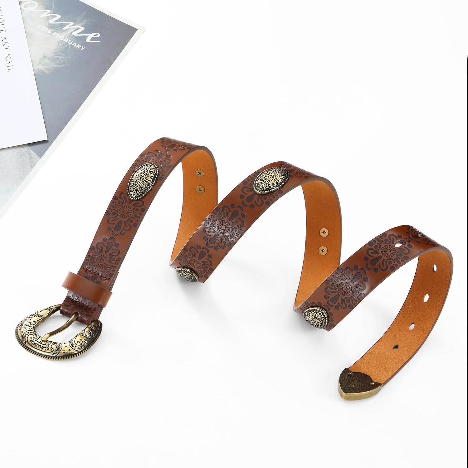Western Belts for Women, Womens Cowgirl Country Belt for Jeans