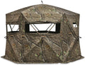 Educator Large Hunting Ground Blind, See-Through, 360 View, 3-4 Person Tent, Turkey, Duck, Deer Hunting Gear Equipment Accessories