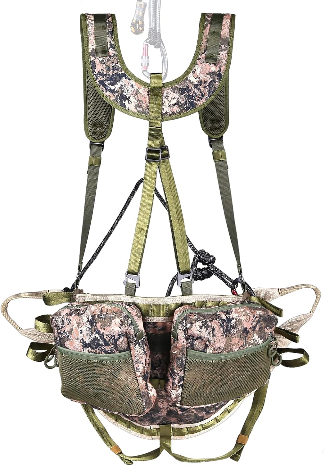 Hunting Saddle, Ultra Comfortable Tree Saddle, Lightweight Treestands Accessories, Adjustable Tree Climbing Saddle, Essential Saddle Hunting Gear