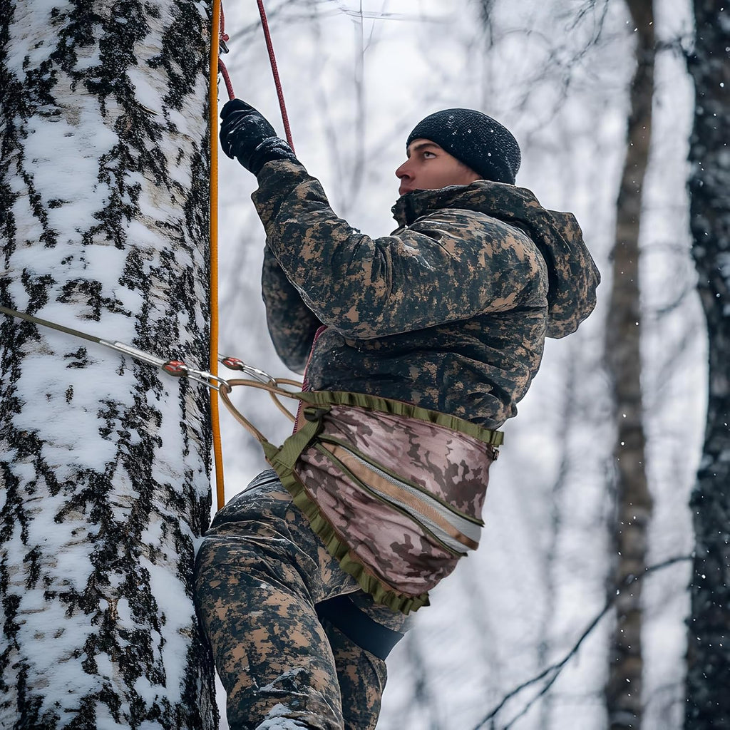 Hunting Saddle,Hammock Saddle Hunting,Comfortable Saddle Hunting System,Hammock Hunting Saddle,Lightweight Padded Seat Includes Adjustable Bridge, Essential Tree Stand Accessories