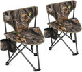 Tripod Hunting Chairs for Blinds 2 Pack Waterproof Folding Hunting Seat with Backrest Oversized Hunting Blind Chairs for Hunting Camping Fishing Supports 230 LBS