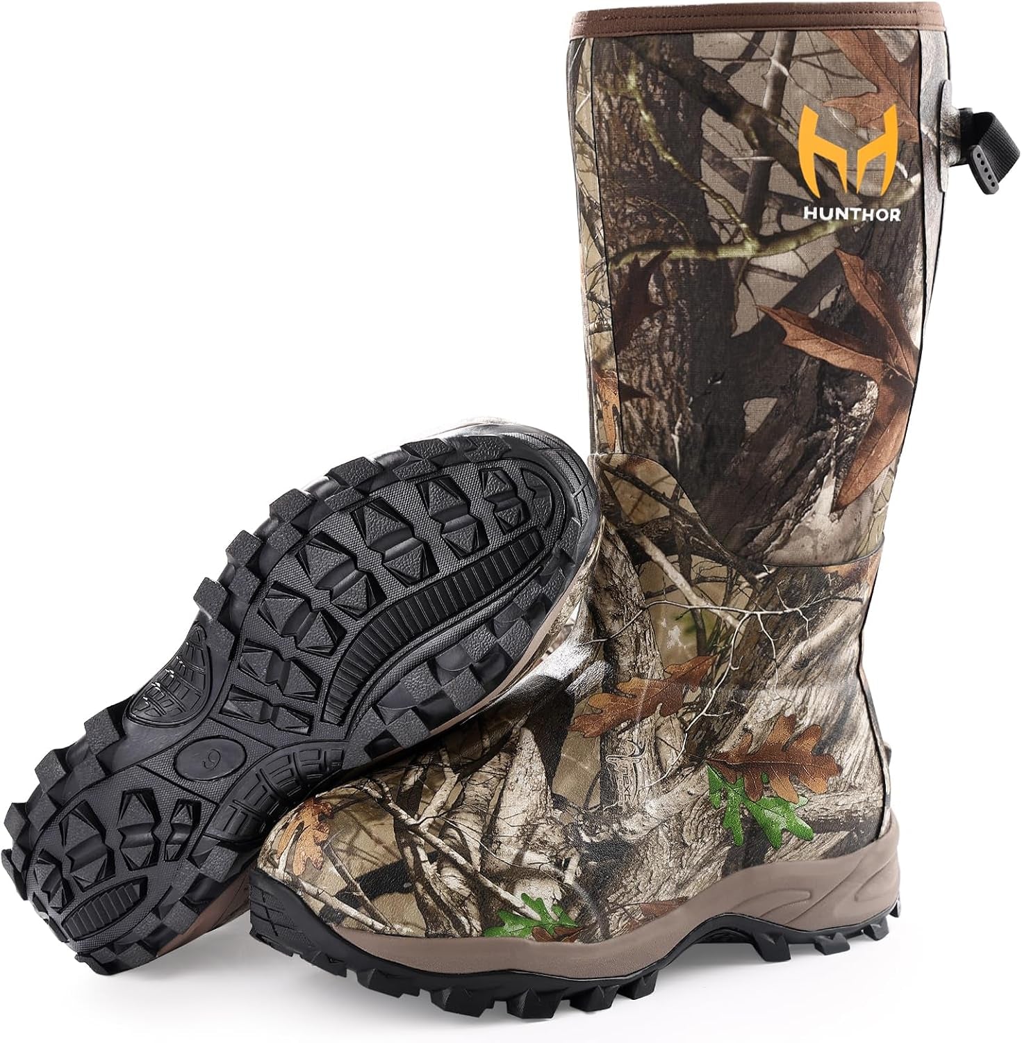 Hunting Boots for Men, Waterproof Insulated 6Mm Neoprene Rubber Boots for Hunting and Outdoor Activities (Camo)