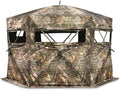 Educator Large Hunting Ground Blind, See-Through, 360 View, 3-4 Person Tent, Turkey, Duck, Deer Hunting Gear Equipment Accessories