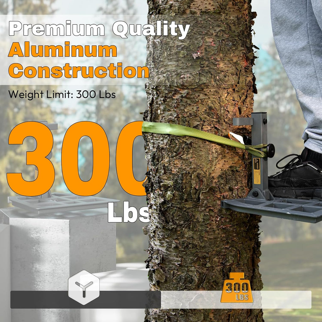 Saddle Hunting Platform, Aluminum Adjustable Tree Saddle Platform, Saddle Hunting Platform for Hunting, Reliable Silent Adjustable 12''X12'' Saddle Hunting Accessories Hunting Saddle Kit