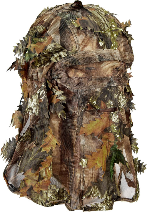 Hunting Camo Mask Full Face Covering, Ghillie Camouflage 3D Leafy Headwear Breathable Adjustable